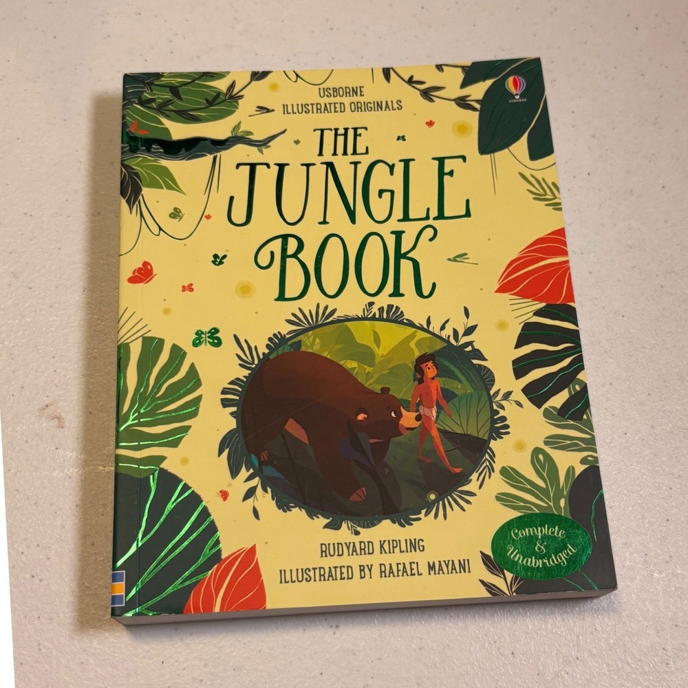 Usborne The Jungle Book Kids OS Yellow Excellent Illustrated Original Unabridged